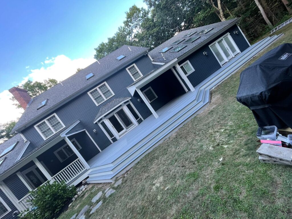Deck building in Westwood, MA