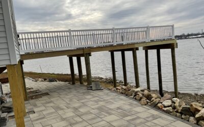 Long pier deck constructed by Monroy’s Carpenters, Inc. in Quincy, MA