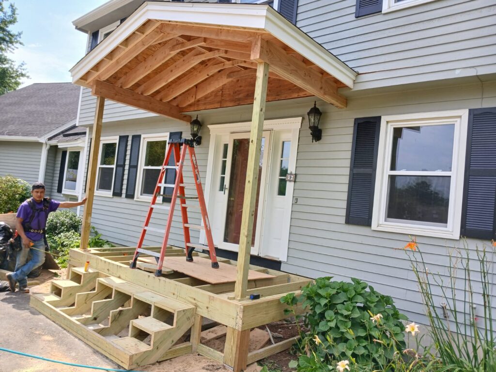 Covered Porch Construction in Litchfield, NH