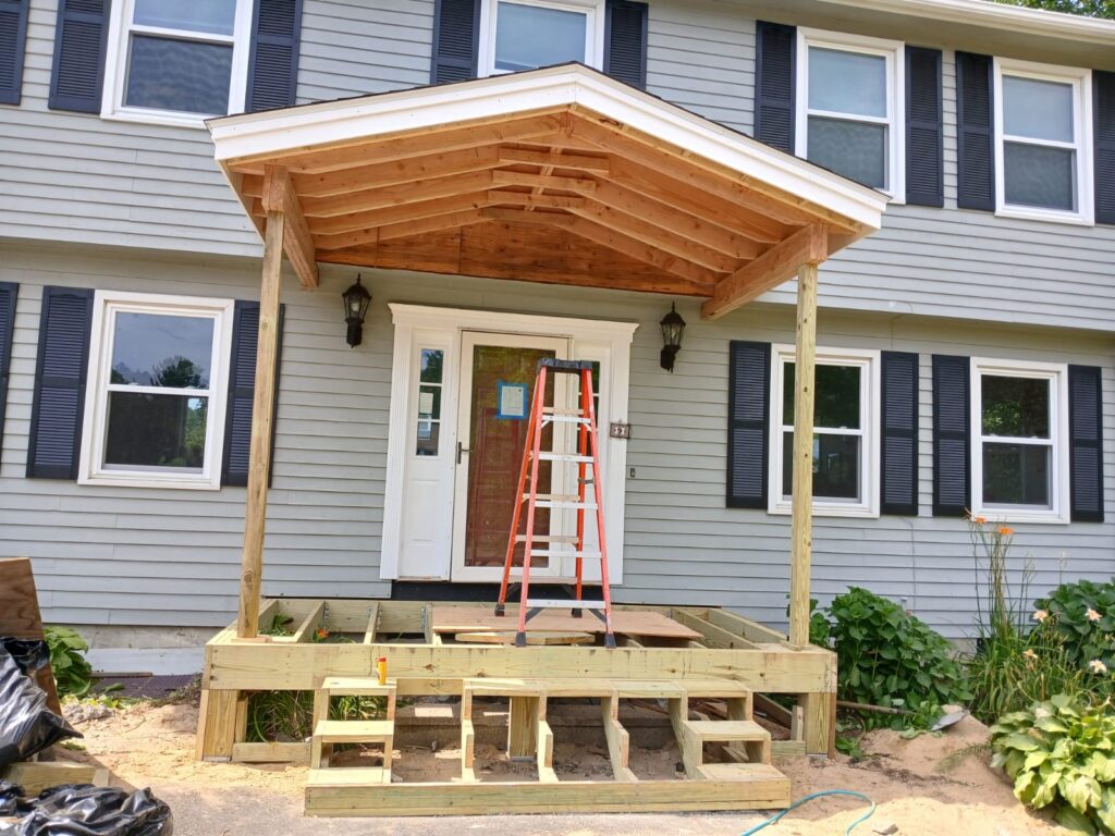 Covered Porch Construction in Litchfield, NH