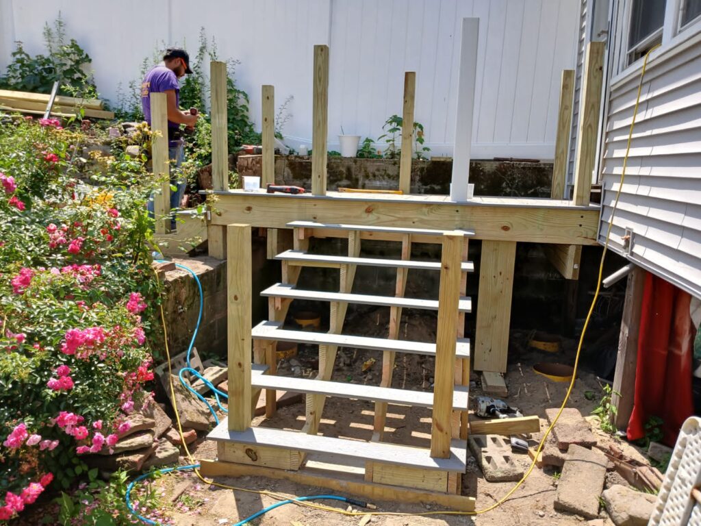 Deck building in Boston, MA by Monroy's Carpenters, Inc