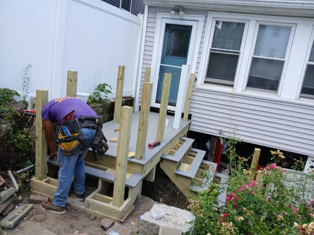 Deck building in Boston, MA by Monroy's Carpenters, Inc