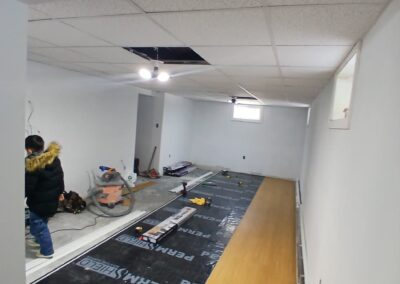 Wood floor installation in Walpole, MA