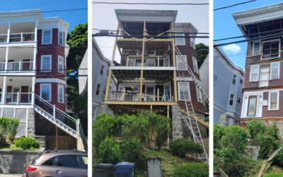 Multi-Level Porch Construction in Boston, MA by Monroy’s Carpenters, Inc.